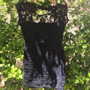 Black lace midi dress women’s layer dressy